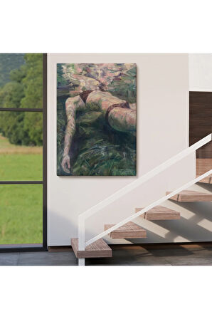 Deniz Altındaki Kadın Dekoratif Duvar Tablosu-6402