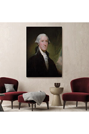 Amerika Birleşik Devletleri Kurucusu George Washington Duvar Tablosu-6411