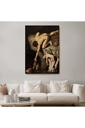 Tufan Sahnesi Tablosu Scene Of Deluge - Joseph Desire Court-6414