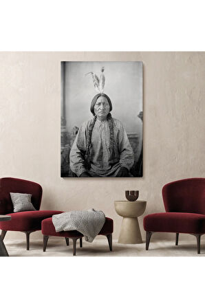 Oturan Boğa Tablosu, Amerikaya Karşı Savaşan Son Kızılderili Kabile Şefi, Sitting Bull-6416