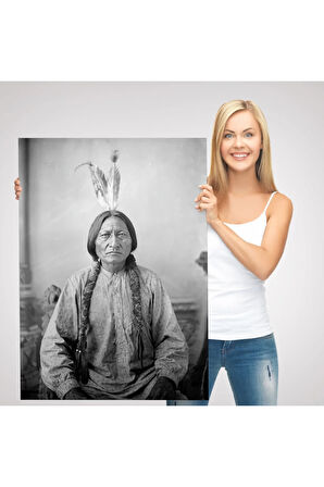 Oturan Boğa Tablosu, Amerikaya Karşı Savaşan Son Kızılderili Kabile Şefi, Sitting Bull-6416