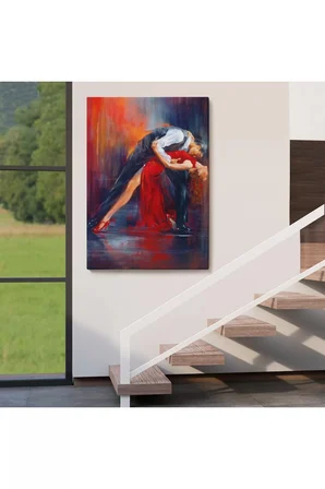 Tango Yapan Çift Dekoratif Duvar Tablosu-6429