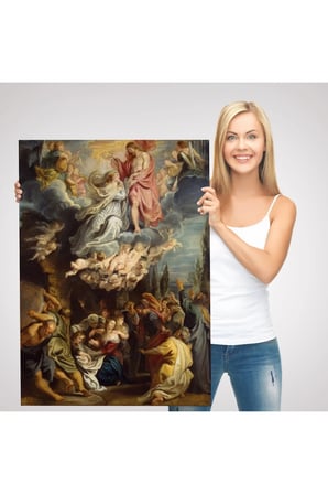 Bakire Taç Giyme Törentablosu - Coronation Of The Virgin 1644 Diego Velázquez -6473