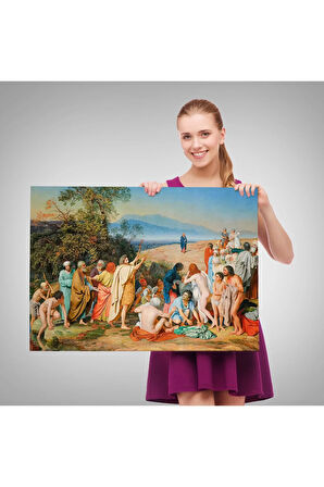 İsa'nın İnsanlara Görünüşü Tablosu - Aleksander Ivanov - The Apparition Of Christ To The People-6539