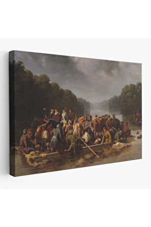 Marion Peedee'yi Geçiyor Tablosu - William Tylee Ranney-6544