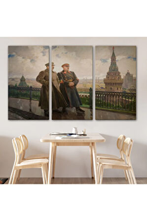 Kremlin'de Stalin Ve Voroshilov Tablosu - Stalin And Voroshilov İn The Kremlin-6551