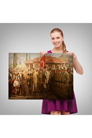 Kremlin'de Stalin Ve Voroshilov Tablosu - Stalin And Voroshilov İn The Kremlin-6551