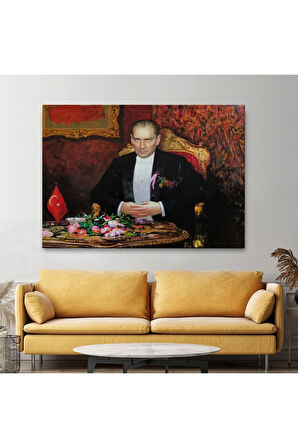 Keskin Bakışlı Atatürk Tablosu-6553