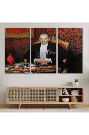 Keskin Bakışlı Atatürk Tablosu-6553
