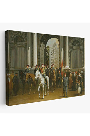 Abdülhamin Han Dolmabahçe Sarayı Tablosu-6557