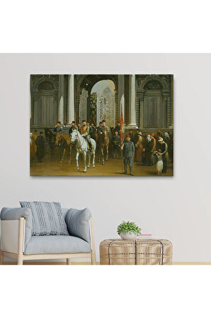 Abdülhamin Han Dolmabahçe Sarayı Tablosu-6557