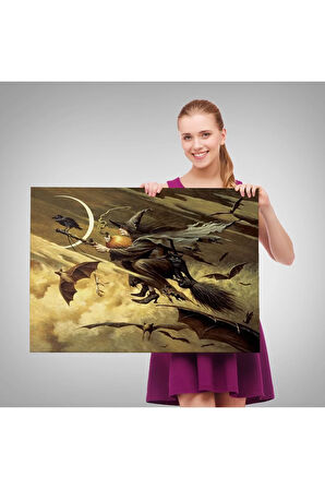 Su Altındaki Kadın Dekoratif Duvar Tablosu-6558