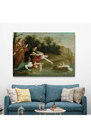 Jacques Stella - Musa'nın Bulunuşu Tablosu - The Finding Of Moses-6579