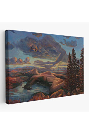 Yeryüzü Ve Gökyüzü Duvar Tablosu-6581