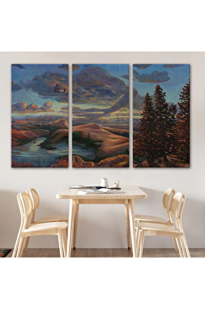 Yeryüzü Ve Gökyüzü Duvar Tablosu-6581