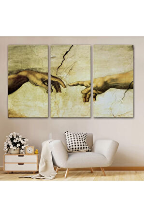 Ademin Yaratılışı Tablosu - The Creation Of Adam-6596