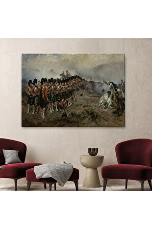 Robert Gibb'in İnce Kırmızı Çizg Tablosu -the Thin Red Line-6602