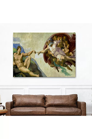Ademin Yaratılışı Tablosu - The Creation Of Adam-6631