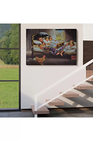 Mutluluğun Resmi Dianne Dengel'in Eseri Kanvas Tablosu-6661