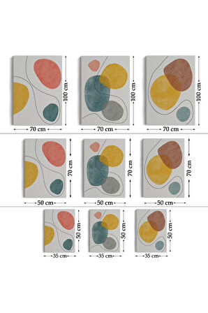 Soyut Tablo Seti 3 Parça Dekoratif Duvar Tablosu-aa-1
