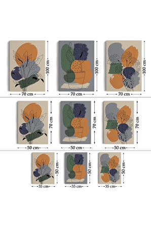 İskandinav Tarzı Bohem Minimal 3 Lü Tablo Seti-af-6