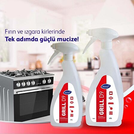 Diversey Grill D9 2x750 ml Yağ Çözücü Sprey