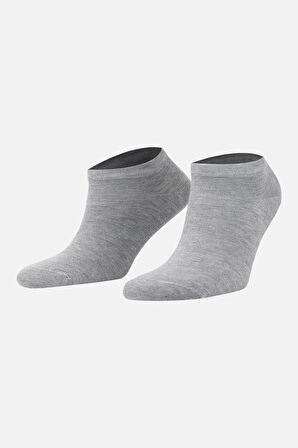 Mısırlı Kadın Bambu Tekli Gri Yazlık Patik Çorap