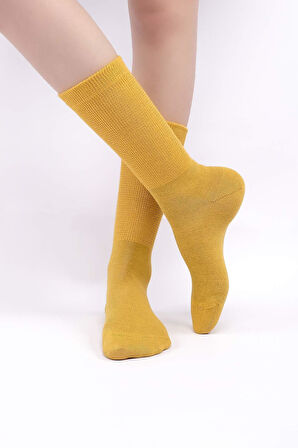 Mısırlı Kadın %10 GÜMÜŞ madeni içerikli Sarı Soket Çorap   M 78000 S