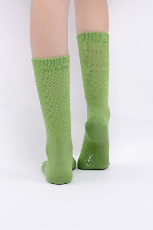 Mısırlı Kadın %10 GÜMÜŞ madeni içerikli Yeşil Soket Çorap   M 78000 Y
