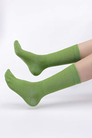 Mısırlı Kadın %10 GÜMÜŞ madeni içerikli Yeşil Soket Çorap   M 78000 Y