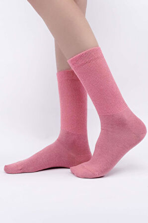Mısırlı Kadın %10 GÜMÜŞ madeni içerikli Pembe Soket Çorap   M 78000 P