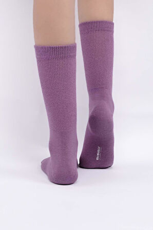 Mısırlı Kadın %10 GÜMÜŞ madeni içerikli Mor Soket Çorap   M 78000 MR