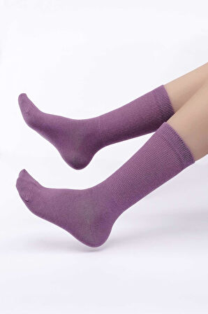 Mısırlı Kadın %10 GÜMÜŞ madeni içerikli Mor Soket Çorap   M 78000 MR