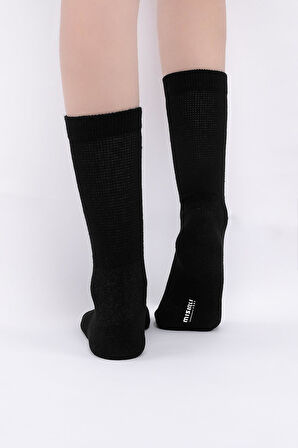 Mısırlı Kadın %10 GÜMÜŞ madeni içerikli Siyah Soket Çorap   M 78000 SI