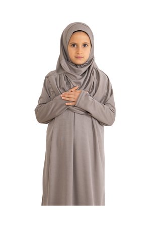 İki Parça Çocuk Namaz Elbisesi Seti Eşarp Ile Takım, Islami Giyim Takım Kızlar Için