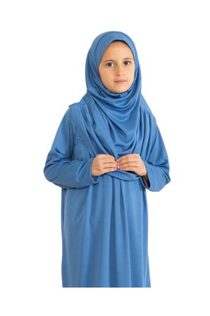 İki Parça Çocuk Namaz Elbisesi Seti Eşarp Ile Takım, Islami Giyim Takım Kızlar Için