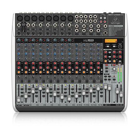 Behringer Qx2222usb Premium 24-Input 4/2-Bus Mixer With Xenyx Mic Preamps & Compressors Klark Teknik Multi-Fx Processor Wireless Option And Usb/Audio Interface