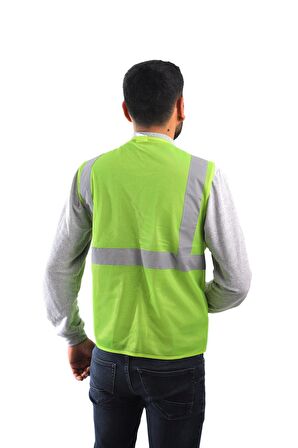 Mühendis Tipi İkaz Yeleği - Sarı