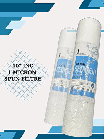 10" İNÇ 1 MİCRON SPUN FİLTRE