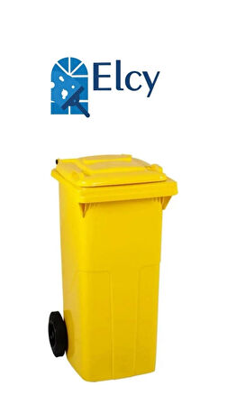ELCY 120 LT Sarı Çöp Konteyneri