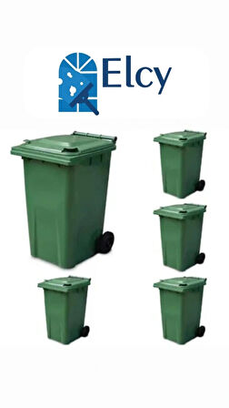 ELCY 120 LT Çöp Konteyneri Isıya Karşı Dayanıklı 5 ADET 