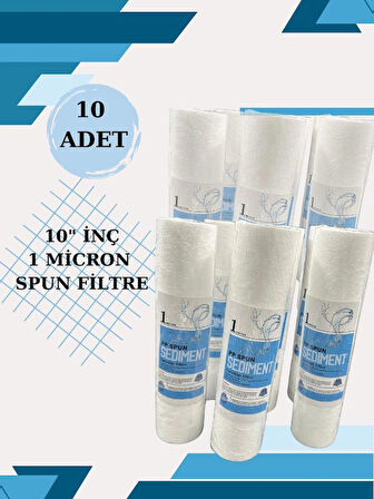 10" İNÇ 1 MİCRON SPUN  FİLTRE 10 ADET