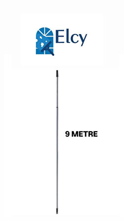 ELCY Cam Temizlik Seti 9 Metre Teleskopik Uzayabilen Metal Sap