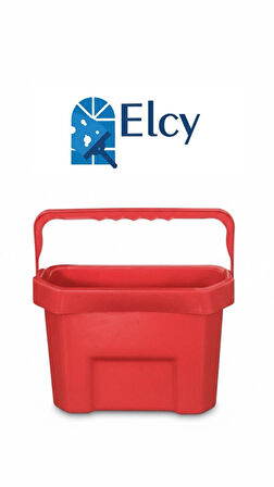 ELCY 12 LT Temizlik Kovası Cam Kovası Temiz Su Kovası Kırmızı