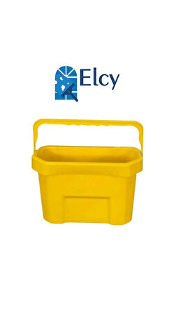 ELCY 12 LT Temizlik Kovası Cam Kovası Temiz Su Kovası Ev Ve İş Yerlerinde Kullanıma Uygun Sarı