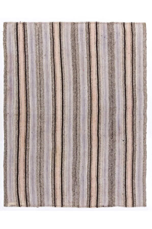 210x275 cm Çizgili Desenli El dokuması Eski Kilim