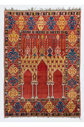 146x200 cm Yeniden Üretilmiş El Dokuması Halısı, Bistritza Halı