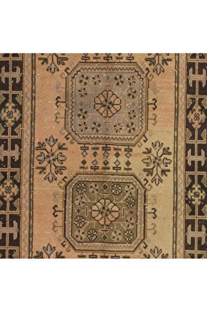 125x352 cm Koridor dekoru için el yapımı Halı, Eski Geleneksel Yolluk Halı