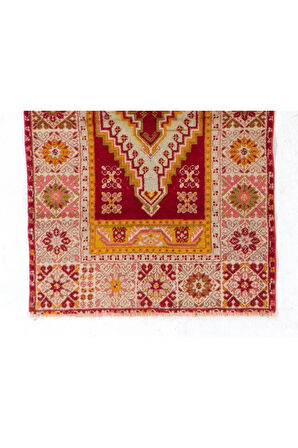 100x160 cm Yarı Antik El Yapımı Türkiye Kırşehir Seccadesi, Halı Seccade