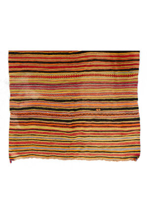 160x390 cm El Dokuma Eski Orta Anadolu Kilimi. Düz Dokuma Kilim. %100 Yün